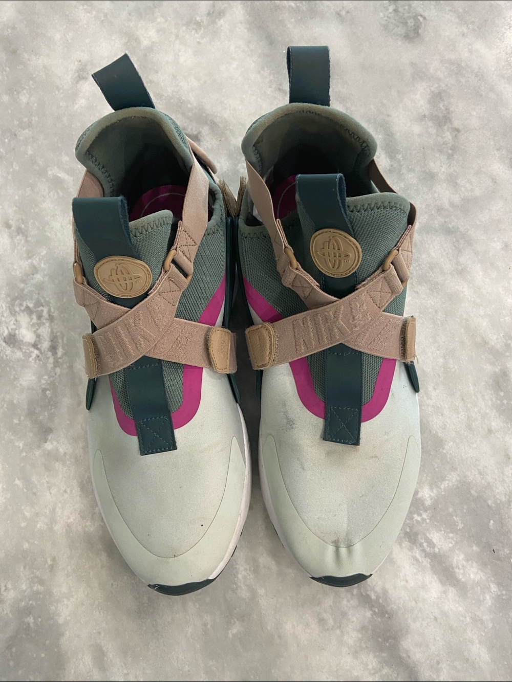 Nike Women’s Strap Sneakers in Teal, Pink & Tan